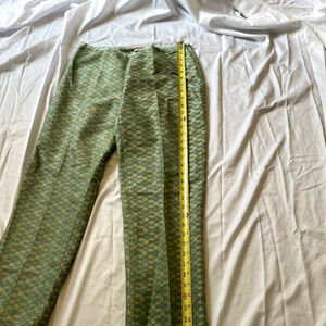 Dosa Green & Beige Graphic Pants M